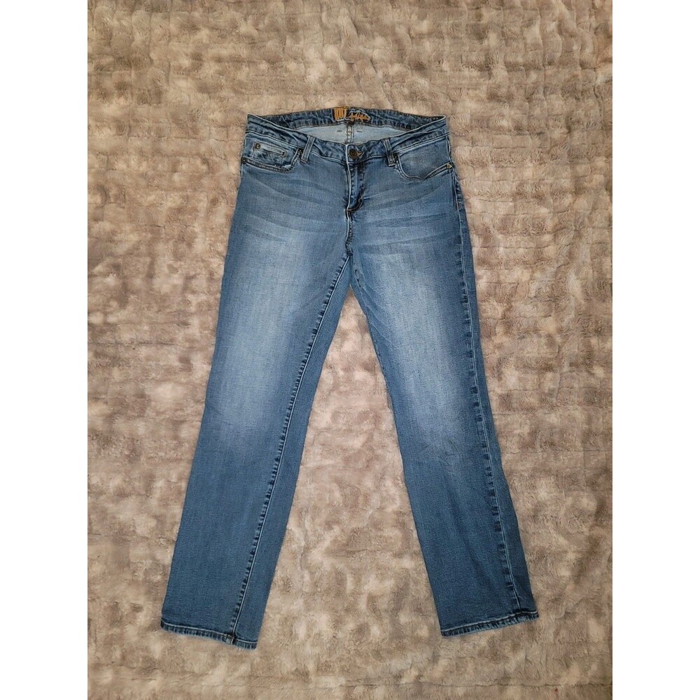 KUT From The Cloth Womens Size 10 Straight Leg Jeans Medium Wash